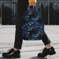 thumbnail image 2 of Easygdp Blue Sports Car Mochila Ligera de 15 Pulgadas para Estudiantes, Mochila Cómoda para la Escuela y Viajes, Correas Ajustables, 2 of 6