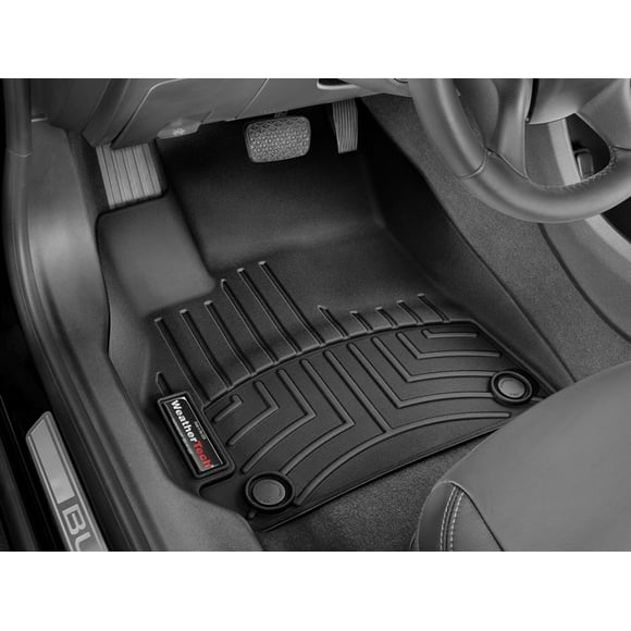 Fits 2017-2019 Buick LaCrosse Weathertech Floor Liner 4410381 FloorLiner; Molded Fit; Black; Thermoplastic Polyolefin TPO Vacuum Formed Material; 2 Piece