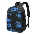 thumbnail image 1 of YFYANG 17" Laptop Backpack, Blue Line Graffiti Fashion Travel Work Backpack with USB and Headphone Cable Interface for Men and Women, 1 of 8