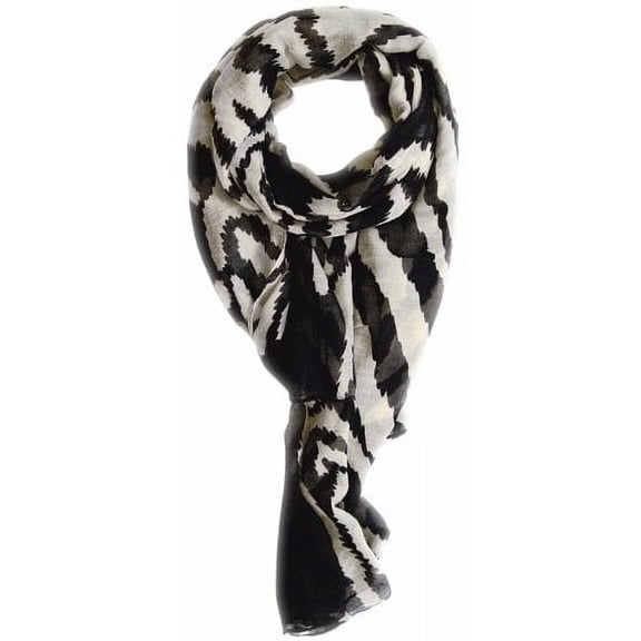 Peach Couture Zebra Print Trendy Animal Print Fashion Graphic Shawl Wrap Scarf
