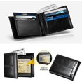 thumbnail image 5 of Microseven Genuine Leather Minimalist Bifold Wallets For Men RFID Blocking Slim Mens Wallet, 5 of 5