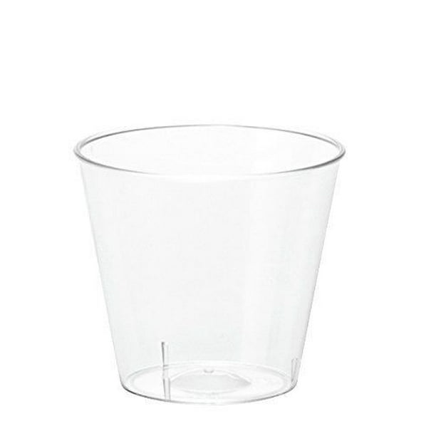100ct Mini Shot Cups 1oz Plastic Disposable Shot Glasses Party Shooter