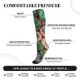 thumbnail image 3 of Lsque Cactus 4 Pattern Sport Compression Socks for Men & Women 15-20 mmHg Knee High Nurse Pregnant Running Medical and Travel Athletic, 3 of 6