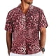 thumbnail image 4 of Camisas de playa con estampado de leopardo para hombre, camisas casuales con botones y manga corta con estampado 3D, blusas para hombre, camisetas de verano para hombre, 4 of 5