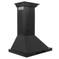 thumbnail image 2 of ZLINE 24" Convertible Vent Wall Mount Range Hood in Black Stainless Steel with Crown Molding (BSKBNCRN-24), 2 of 5