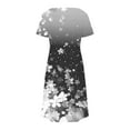 thumbnail image 5 of Hvot&aat Womens Summer Dress Floral Print Casual Short Sleeve Dress with Pockets A-Line Swing Dress for Beach or Daily Wear, 5 of 7