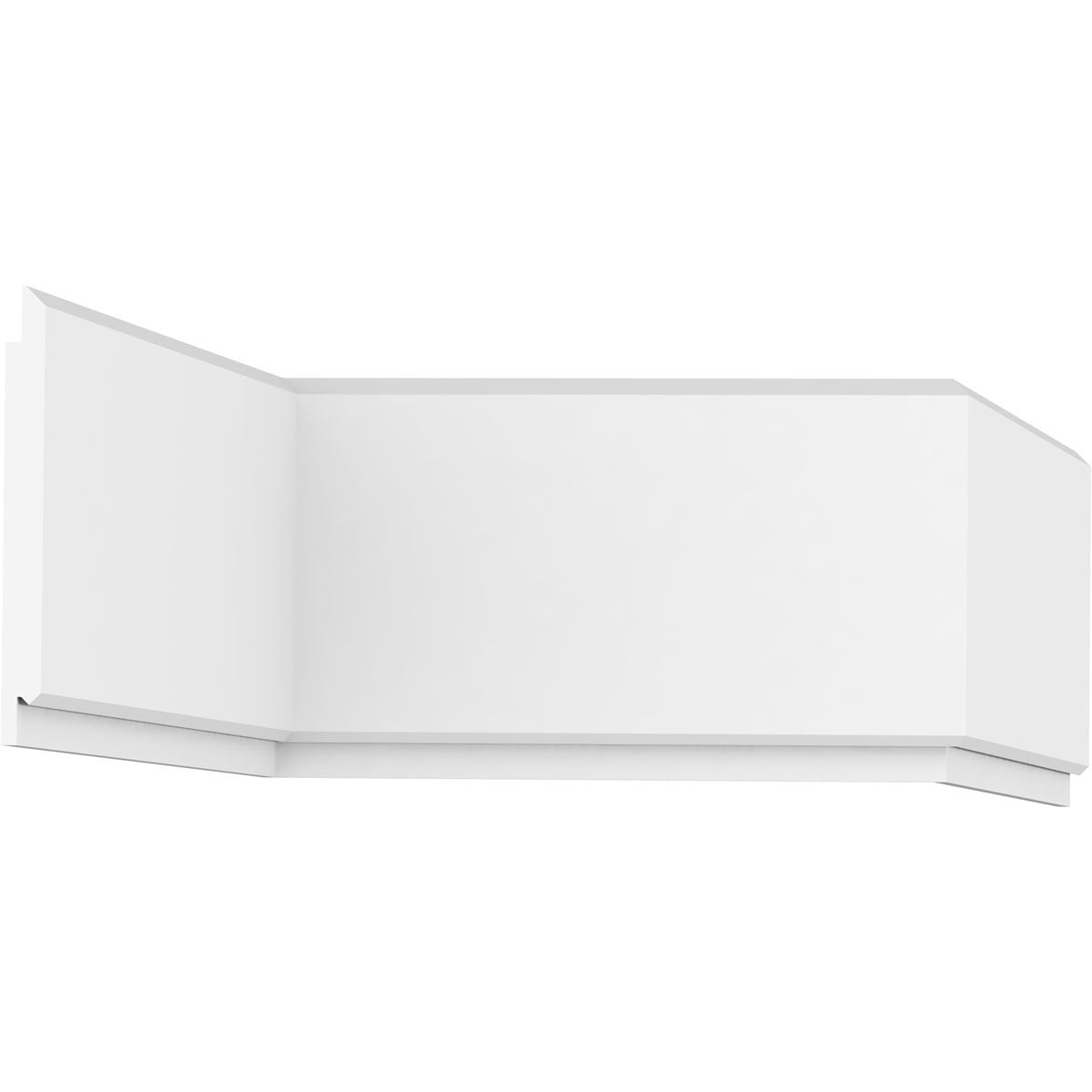 7 1/8"H x 5/8"P x 96"L Shiplap/Nickel Gap Planking Moulding, PVC