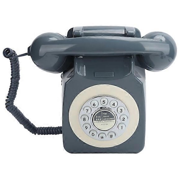 European Style Fixed Telephone Pastoral Style Phone Antique Retro Classic Corded Phone