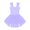 Purple, variant on MSemis Kids Girls Sleeveless Ruched V-Neck Ballet Dance Gymnastic Leotards Dress
