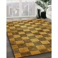 thumbnail image 2 of Ahgly Company Indoor Rectangle Abstract Red Brown Checkered Area Rugs, 2' x 3', 2 of 6