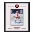 thumbnail image 1 of Lanny McDonald Autographed Calgary Flames Puck Logo 23x27 Frame, 1 of 2