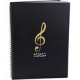 thumbnail image 1 of Carpeta de música para partituras mientras se reproduce papel de tamaño A4 soporte para documentos almacenamiento 20 bolsillos Clef, 1 of 2
