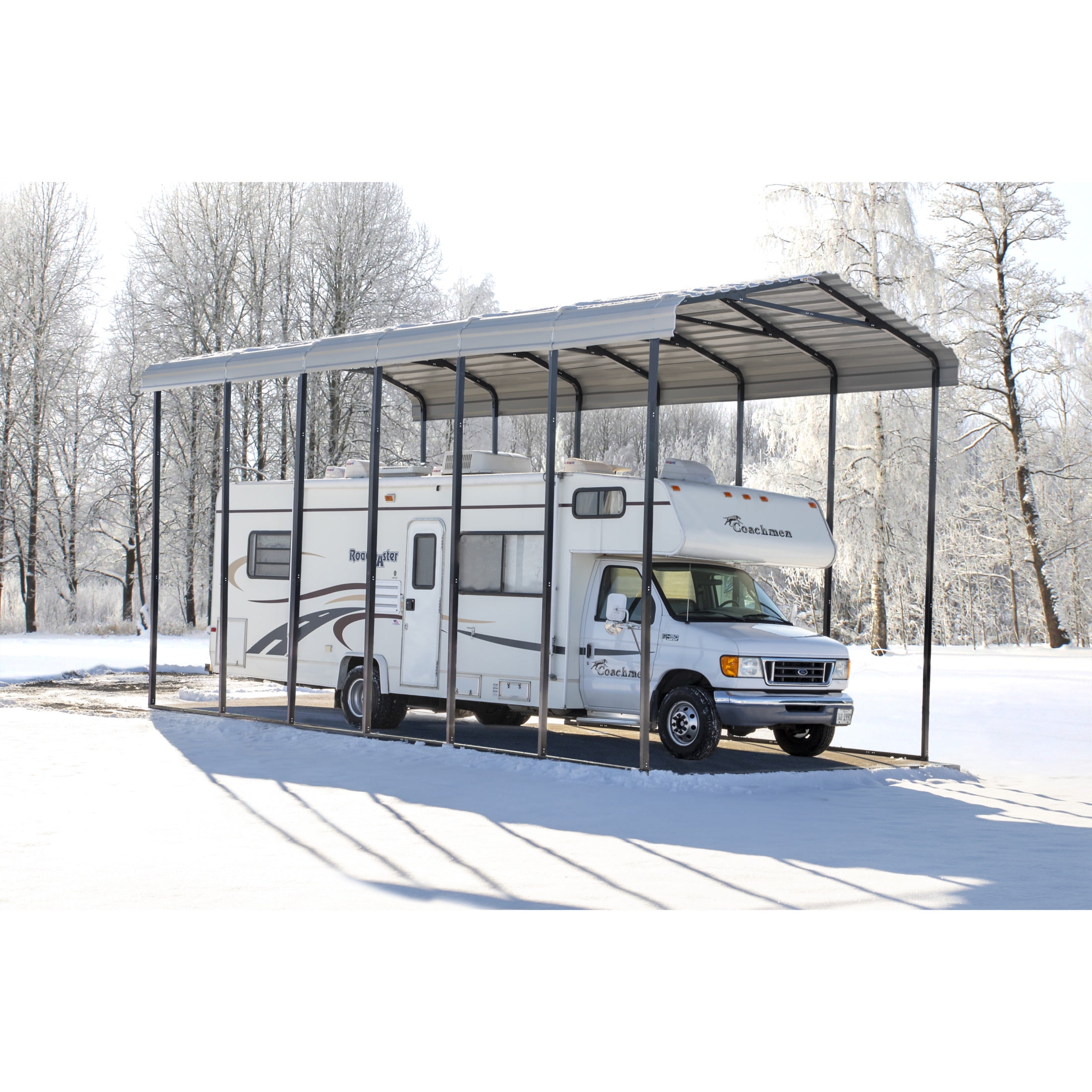 Arrow 14 x 29 x 14 ft Eggshell RV Carport