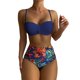 thumbnail image 1 of MKLEKYY Trajes De Baño Completo Mujer Womens Bikini Sets High Waisted Two Piece Swimsuits Floral Print Swimwear Swimsuits, 1 of 5