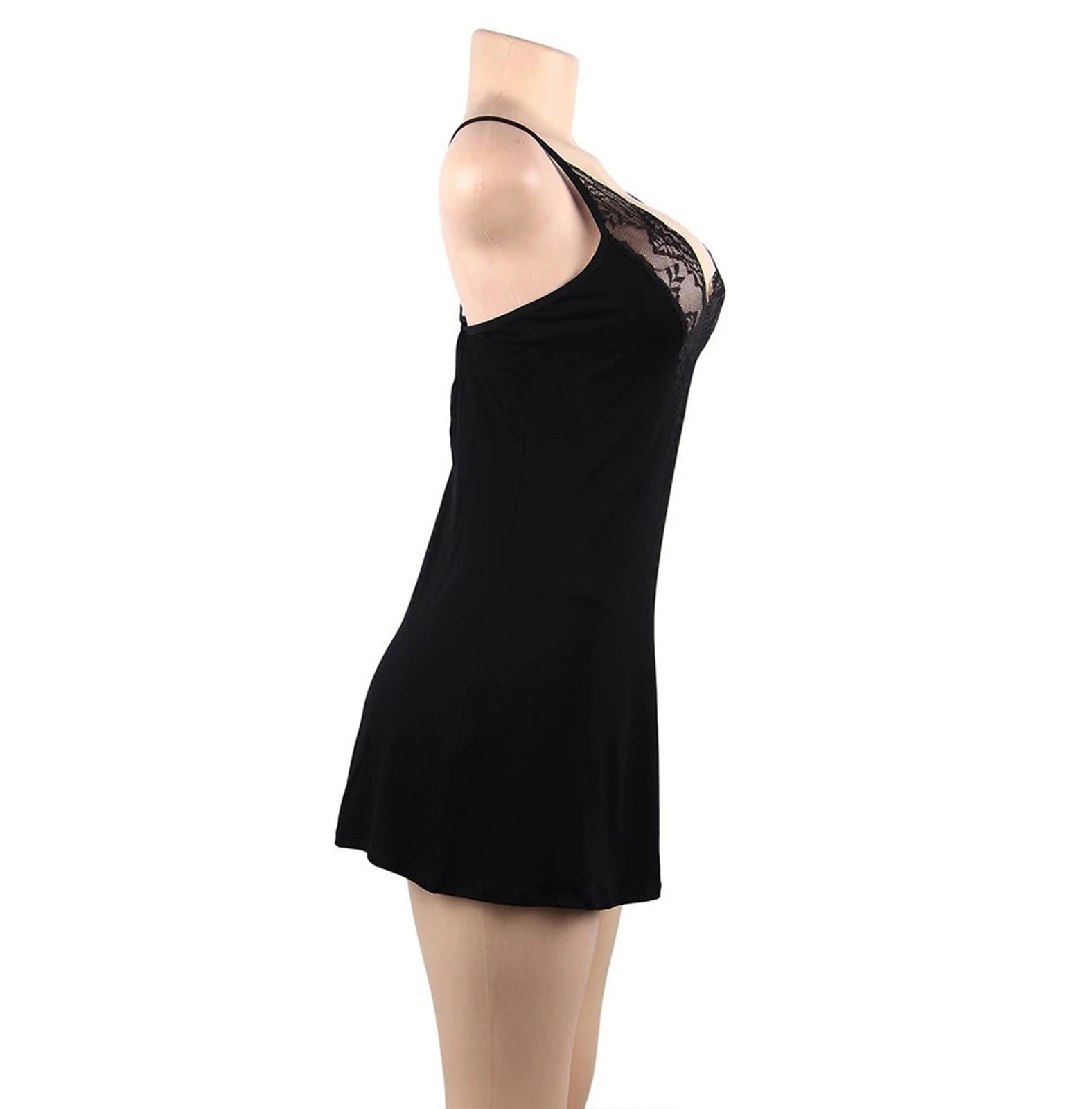 HUPOM Sheer Panties Womens Underwear High Waist Sleepwear Belt Elastic Waist Black 2XL