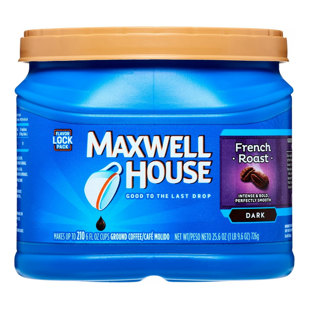 Maxwell House Dark Roast Ground Coffee, French Roast, 29.3 Oz, 1 Ct