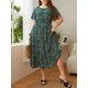 thumbnail image 2 of Vestido casual de manga corta con estampado floral y talla grande para mujer, 2 of 8