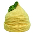 thumbnail image 5 of 1 Piece Knit Hat for Women Trendy Lightweight Lemon Fruit Design Crochet Beanie Outdoor Cap, 5 of 9