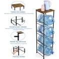 thumbnail image 3 of Estante para Garrafon de Agua 4 Niveles con Tablas, Porta Garrafon,Estante de Almacenamiento,Soporte para Botella de Agua de 5 Galones, Rack de Acero Inoxidable Estable y Seguro, 3 of 8