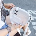 thumbnail image 4 of 1 bolso bandolera transparente de gelatina, bolso de hombro individual (transparente), 4 of 7