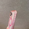 thumbnail image 6 of for iPhone 16 Clear Magnetic Case with Anti-Drop Wrist Strap, Military Grade Drop Protection Anti-Yellowing Cell Phone Cover - Rugged Durable Shockproof Protective Bumper Case, Pink, 6 of 9