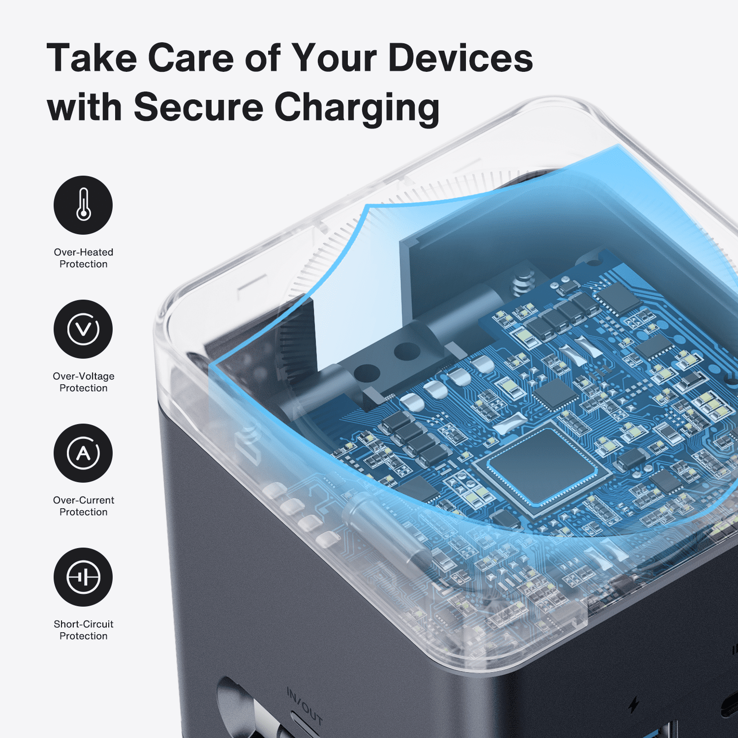 65W 5 in 1 Wireless Charging Station Cube with Retractable Cable Cord for MagSafe Magnetic Charger for iPhone 16 Pro Max