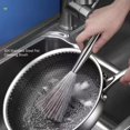 thumbnail image 2 of Lindbes Stainless Steel Kitchen Scrub Brush with Long Handle - Durable  Hangable Pot & Pan Cleaner for Home Use, 2 of 4