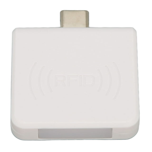 ID Mobile Phone Card Reader, Mobile Phone Card Reader Plug And Play Stable Performance 125Khz Durable Built In Buzzer For Cell Phone White