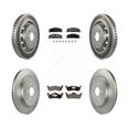 thumbnail image 1 of Transit Auto Front Rear Coated Disc Brake Rotors and Semi-Metallic Pads Kit for Car 2017-2019 Lincoln MKT with Vented KGF-102905, 1 of 2