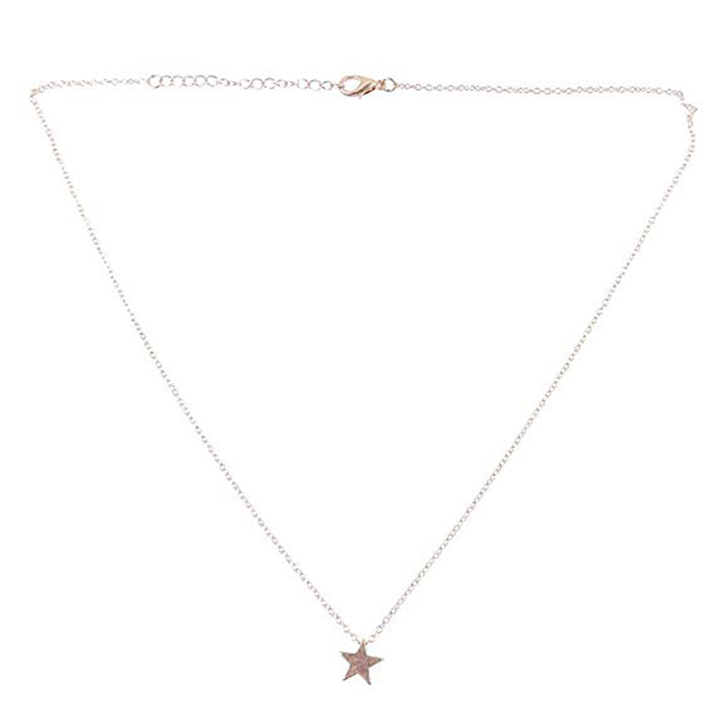 Women Star Pendant Necklace Simple 