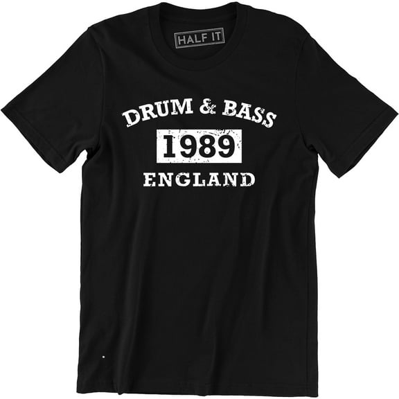Drum and Bass 1989 England Music Rock Famous for Musician Gifts for Artist T-Shirt
