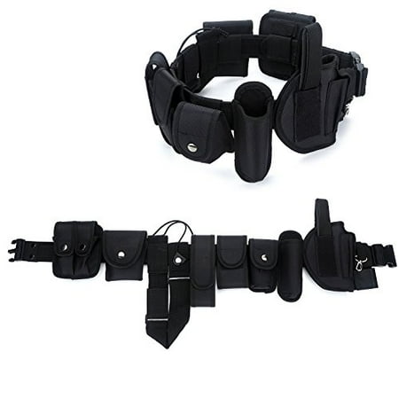 Heavy Duty Spur Gear - Yahill Durable Police Security Tactical Belt Combat Gear Utility Nylon Heavy Duty Belt, Black