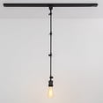 thumbnail image 3 of KAYYELAMP Adjusted Angle Direction H-Type E26 Base Tracking Light Vintage Design Whole Black Metal Track Lamp for Background Gallery Store Loft Set Three(No Track, Bulb), 3 of 7