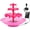 Red, variant on 3-Tier Solar Fountain Pump with LED Lights, 24H Outdoor Water Feature, Detachable Design, Multi-Function Bird Bath Water Fountain for Garden Patio Yard Backyard Pond, 3.5W