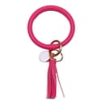thumbnail image 2 of Naierhg 2Pcs Fashion Women Tassel Charm Wristlet Faux Leather Keychain Key Ring Holder Gift, 2 of 8