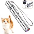 thumbnail image 1 of Laser Pointer, USB Rechargeable, Red Laser Light for Cats with 5 Switchable Patterns, Blue Light and Flashlight, Interactive Toy for Indoor Cats, Kittens and Dogs to Chase, 1 of 7