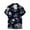 Dark Blue, variant on JURANMO Men's Short Sleeve Beach Shirts Floral Print Cuban Collar Shirts Casual Button Down Hawaiian Shirts 2024 Summer Holiday Deals Dark Blue M