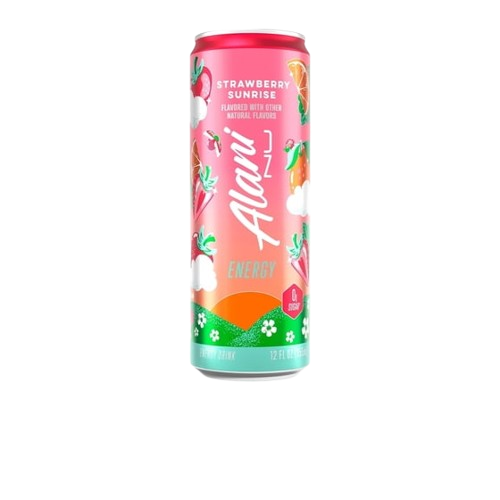Alani Nu Limited Edition Energy Drink Strawberry Sunrise 12oz - pack of 4
