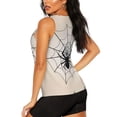 thumbnail image 3 of Lsque Spiders On The Web 1 Printed Workout Tank Tops for Women, Athletic Sports Tank Tops, Compression Sleeveless Dry Fit Shirts,Sleeveless Yoga Shirt-X-Large, 3 of 9