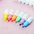 thumbnail image 6 of Luluganb 6 Pieces Cute Mini Highlighter Pen Pastel Color Chisel Tip,Highlighter Marker, 6 of 6
