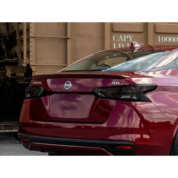 Rvinyl Tail Light Tint Covers Compatible with Nissan Versa 2015-2019 (Sedan) - Smoke