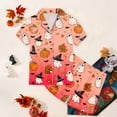 thumbnail image 5 of 2-3 Years Toddler Girls Pajama Set Home Short Sleeve Shorts Pajama Set Halloween Pajamas Girls Pajamas, 5 of 6