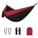 thumbnail image 1 of Hamaca ultralige portátil hamaca columpio soltero o doble persona deportes camping columpio para senderismo mochilero trasero de patio rojo y negro 300 × 200 cm seitruly OD003583-02B, 1 of 7