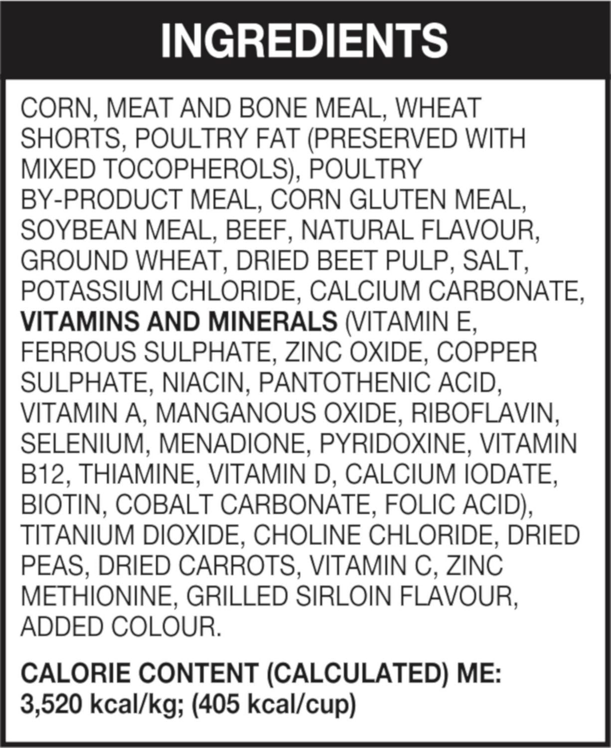 Ol' Roy Healthy Nutrition Slow Roasted Beef & Vegetable Flavour - Dry food for Adult dogs