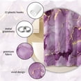 thumbnail image 2 of MIZHONA Purple Marble Shower Curtain Abstract Modern Fabric Bathroom Curtain set,72x78 inch, 2 of 8