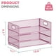 thumbnail image 3 of Organizador de Papel Marbrasse Bandeja de Cartas de 3 Niveles en Malla Rosa, 3 of 6