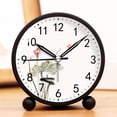 thumbnail image 4 of Reloj despertador clásico vintage con pilas reloj analógico, 4 of 5