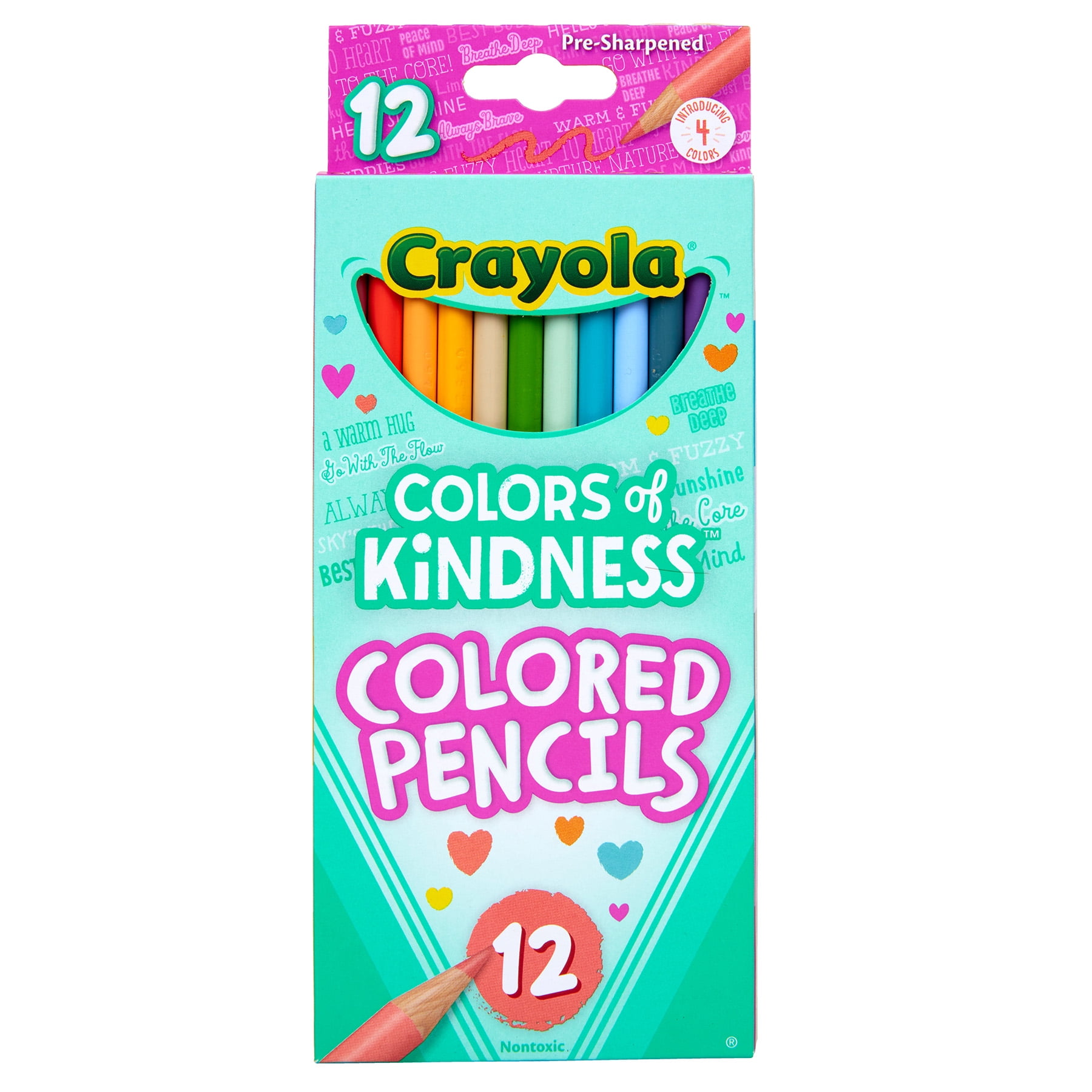 Crayola Colors of Kindness Colored Pencils, 12 Per Pack, 12 Packs