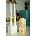 thumbnail image 3 of Magik Life Unity Candle Set for Wedding - Wedding Unity Set for Reception and Ceremony - Candle Sets - 6 Inch Pillar and 2 * 10 Inch Tapers-Gold, 3 of 4