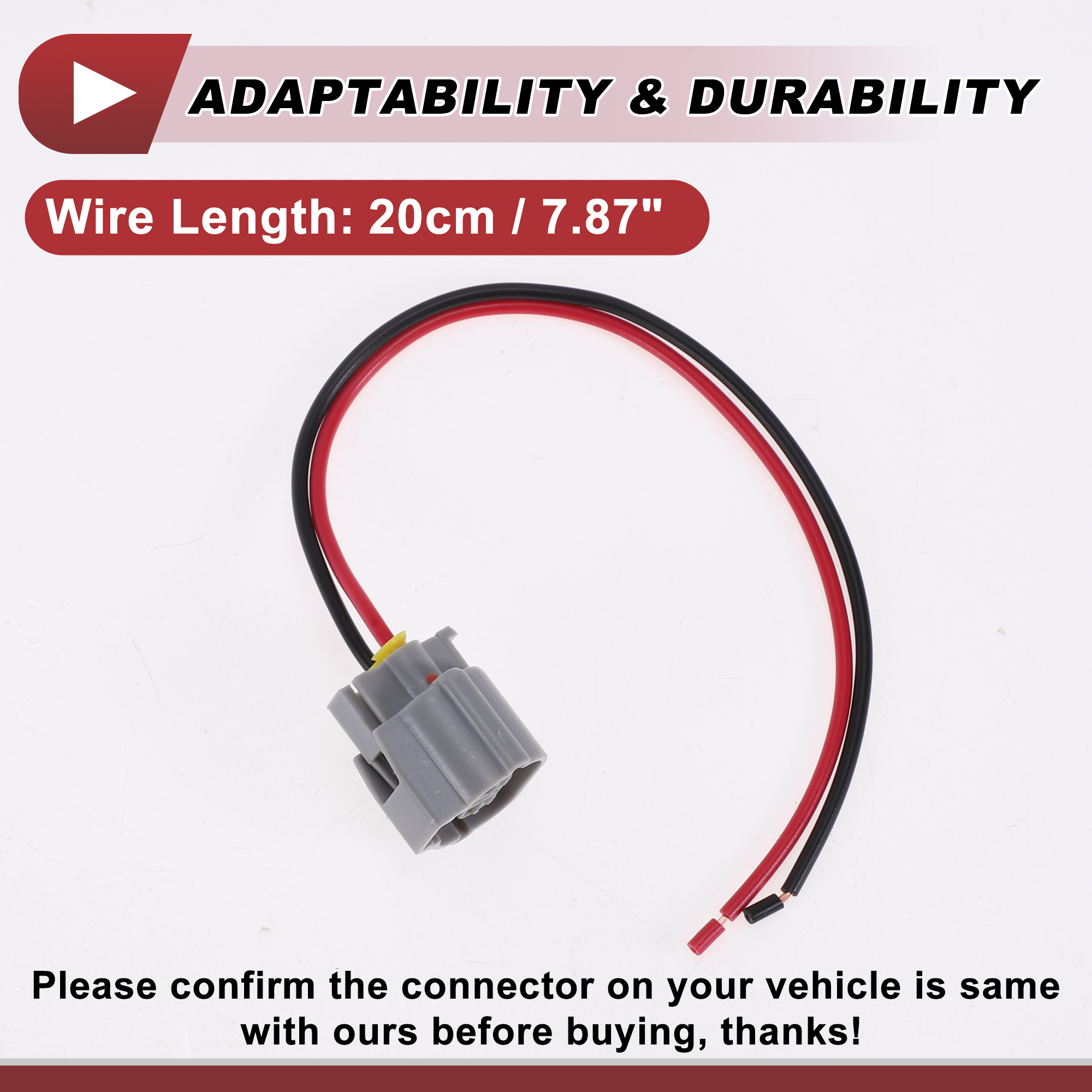 Unique Bargains License Plate Light Socket Wiring for Toyota Corolla 1998-2002 2019-2024
